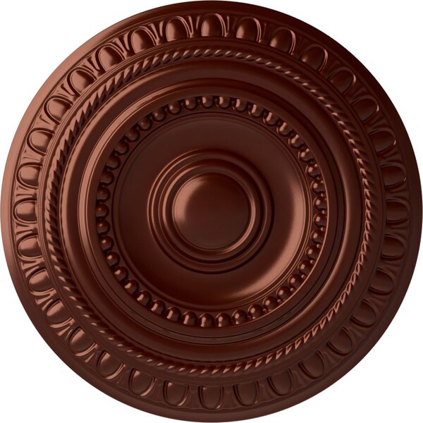 Ekena Millwork Artis Ceiling Medallion (Fits Canopies up to 6 7/8"), 15 3/4"OD x 1 3/8"P, Antique Copper CM15ARACS - main